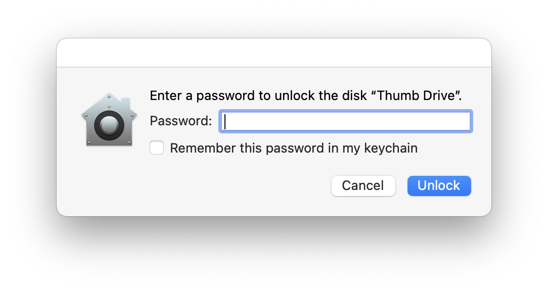 stop my mac from asking for password when i try to move an item to my hard disk