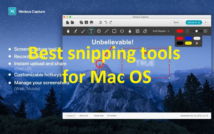 is there a snipping tool for the mac?